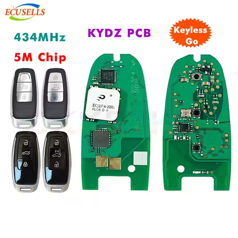 KYDZ MLB 5M Key Smart Keyless Remote Fob 433MHz with 5M Chip 4N0 959 754J for Audi A4 A5 A6 A7 A8