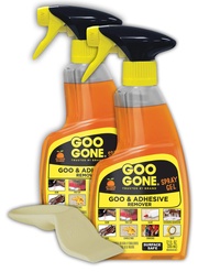 Goo Gone Adhesive Remover Spray Gel - 2 Pack and Sticker Lifter - Removes Chewing Gum Grease Tar Sti