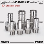 OPTIMISTI8E 1Pcs Hose Connector, BSPT Connector Adapter Pipe Joint, Durable Male Thread 6mm To 12mm 