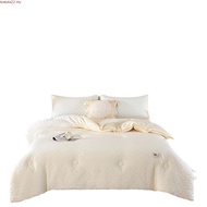 Premium Class A Raw Cotton Fluffy Comforter Jacquard Soybean Quilt Duvet Insert Skin-Friendly Warm P