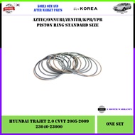 Hyundai Trajet 2.0 CVVT 2005-2009 Korea Aftermarket Piston Ring Set Standard Size 1.2x1.2x2.5mm (82mm)(23040-23000)