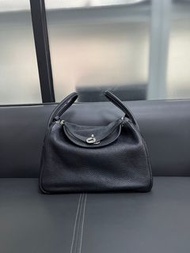 Hermes Lindy30 黑色銀扣
