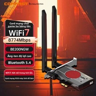 COMFAST | Card Wifi 7 PCIE CF-BE200 MAX Tri-Band Kèm Bluetooth 5.4 Tản Nhiệt Cho PC Gaming