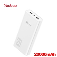 Yoobao H20 20000mah Powerbank QC3.0 22.5W SCP Super Fast Charge Three Output Type-c Input Power Bank