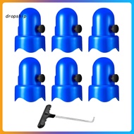 DRO_ Durable Trampoline Pole Cover Trampoline Pole Cover Set with Safety Net Enclosure Holder 1.5-in
