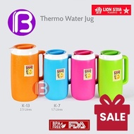 【BOSS & Bos's】Lion Star Thermo Water Jug 1.7L/2.5L Thermos Flask Hot Cold Thermo Jag Air Tahan Panas