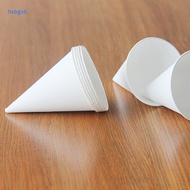 HXBGXB 250pcs White Cone Shaped Paper Cup Disposable Paper Drink Cup Point Bottom Ice Cream Holder