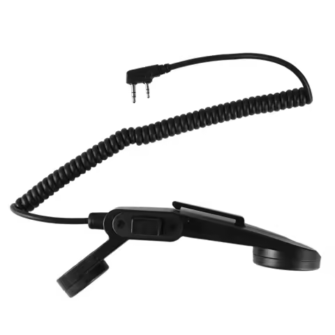 Tactical PTT Handheld PTT H250 PTT 2 Pin Military Handheld Speaker Microphone for Baofeng Kenwood Wa