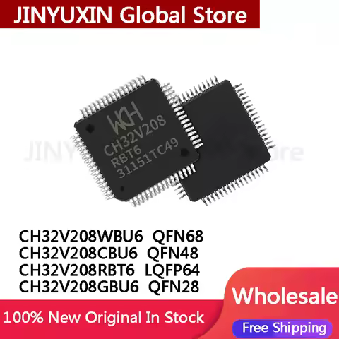 2pcs CH32V208WBU6 CH32V208 CH32V QFN68 CH32V208CBU6 QFN48 CH32V208RBT6 LQFP64 CH32V208GBU6 QFN28 IC 