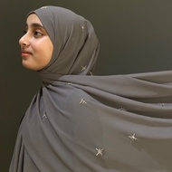 PREMIUM ARMANY CHIFFON PASHMINA STAR SEQUINS