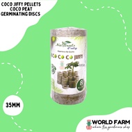 Coco Jiffy Pellets, 35mm Coco Peat Germinating Discs (Single / Multi-Packs)
