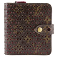 Pre-owned LOUIS VUITTON Compact Zip Bi-fold Wallet, Monogram Perforated Canvas, M95188, Fuchsia, Mad