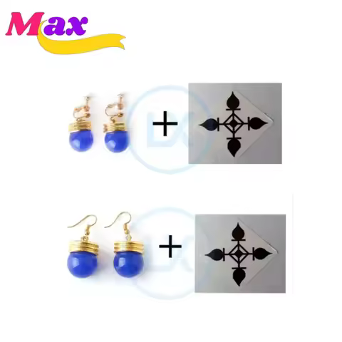 Max Cos Anime Cosplay Accessories Chrollo Lucilfer Kulolo Lushilufelu Earring Stickers Cosplay Costu