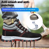 Ready Stock High-Top Safety Shoes Welding Shoes Waterproof Safety Boots Anti-Slip Protective Shoes Steel Toe Safety Shoes Steel Toe Work Shoes Electric Welder Protective Shoes Anti-Scalding Work Shoes Protective Shoes Kevlar Sole Steel Toe Shoes Anti-S