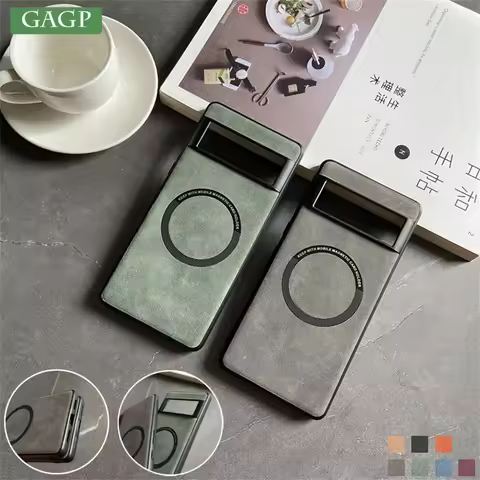 Luxury Magsafe Soft Leather Case For Google Pixel 7 8 9Pro 6 XL 7A 6A Magnetic Wireless Charge Skin 