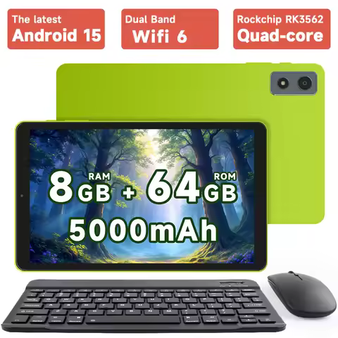 8.68Inch Tablet Android 15 Tablets with 8GB 64GB 1TB Expand Tablet PC with Quad-core, 2MP+5MP Dual C