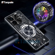 Tanpaile ทำความเย็นให้เคสทองแดงโลหะสำหรับ Vivo IQoo Z9 Turbo + Z9X 11S 12 Pro บัมเปอร์กรณีกันกระแทกย