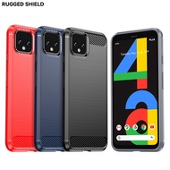 For Google Pixel 4 4XL 4A 5G TPU Carbon Fiber Personalized Brushed Anti-Drop Anti-Fingerprint Mobile Phone Case Soft Shell
