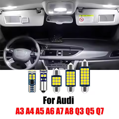 For Audi A3 8V 8P A4 B5 B6 B7 B8 A5 A6 C5 C6 C7 A7 A8 D3 Q5 8R Q7 4L Q3 8U Canbus Car LED Interior L