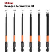 Hex Head Allen Wrench Drill Bits Set 1/4 Inch Quick Change Impact Driver Magnetic Screwdriver Bit H2