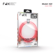 FOX Type-C/Micro USB/Lightning  รุ่น iQ3  FOX ของแท้ 100% สายชาร์จ iPhone