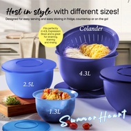 Tupperware Expression Bowl Small 1.3L / Medium 2.5L / Large 4.3L / Colander Tupperware Container Tup