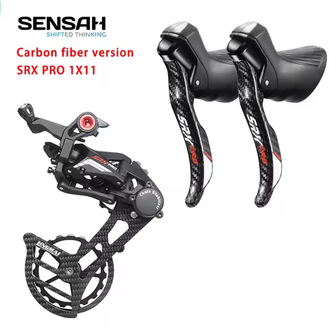 SENSAH carbon fibre SRX PRO 1X11 Speed R/L Shifter Rear Derailleurs Road Gravel Bike Groupset Bicycl