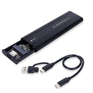 NVME M.2 Drive Enclosure 2230/2242/2260/2280 M.2 to USB C 10Gbps SSD Aluminum Case Type C SSD