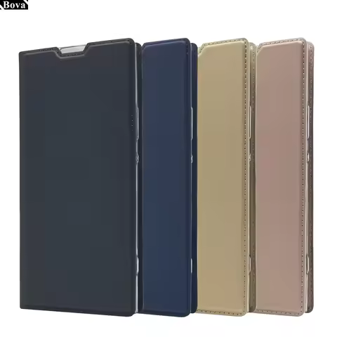 Magnetic adsorption Flip Case for Sony Xperia XA2 card holder bags matte case for Sony Xperia XA2 Pl