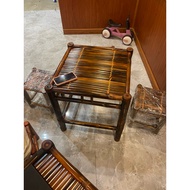 Bamboo table and chairs. termite treated. table height 60 width 60 width 60 ( cm)