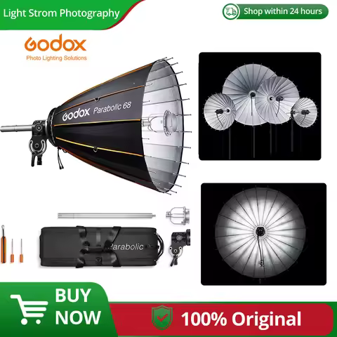 Godox P68/P88/P128/P158 KIT Parabolic 68 88 128 158 Ture Parabolic Softbox Light Focusing System Sof