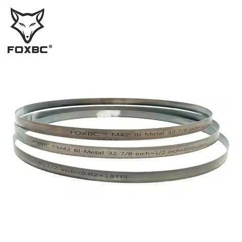 FOXBC 3PCS 835mm Bandsaw Blades 14t, 14-18t,18t, 24t M42 Bi-Metal 32-7/8" x 1/2" for Dewalt, Makita,