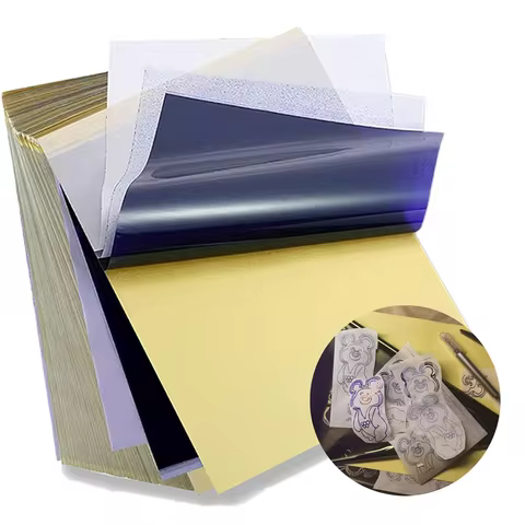 Tattoo Transfer Paper 50 Sheets Tattoo Stencil Paper A4 Size 4 Layers DIY Tattoo Tracing Paper Tatto