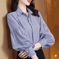 L9 Plaid Shirt with Ball Sleeves, Youthful, Office