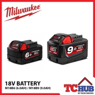[Milwaukee] M18 Battery 18V (6.0AH / 9.0AH)