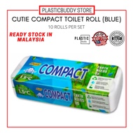 Cutie Compact Blue Toilet Roll Paper Household Rolls Paper without Adjunct Non-Smell Home Bathroom A