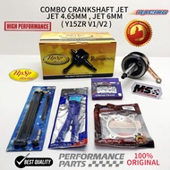 COMBO CRANKSHAFT JET 4.65MM/JET 6MM (HPSP PERFORMANCE ) RACING CRANKSHAFT SET Y15ZR V1/V2