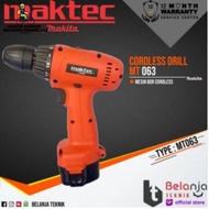 Mesin Bor Baterai Maktec MT 063 12 Volt 10MM Bor Cordless Maktec MT063