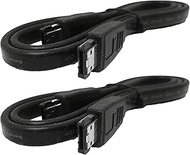 JacobsParts 2-Pack 7-pin Shielded eSATA to eSATA Cable 3 Feet (1 Meter)