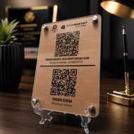 QR CODE UKIRAN KAYU ACRYLIC