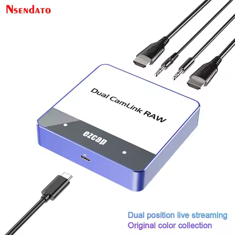 Ezcap361 Dual Camlink Raw 2 Channel HDMI Video Capture Card 4K USB 3.2 Type C HDMI Audio Video Recor