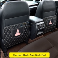 ACEGOGO 2Pcs คุณภาพสูงกันน้ำหนังรถหลังเบาะแผ่นป้องกันการเตะหลังเบาะรถสำหรับ Mercedes-Benz Cla 180 W2