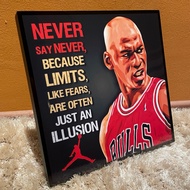 Michael Jordan : Motivational NBA Pop Art Poster Frame