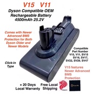 Dyson V11, V15 Compatible OEM Rechargeable Battery - 4500mAh. For Dyson V11, V15, SV15 SV16 SV17 SV 