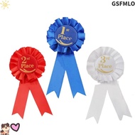 GSFMLO Rosette Ribbon, Recognition Ribbons Blue,Red,White Ribbon Award Set, Honorable Ribbon