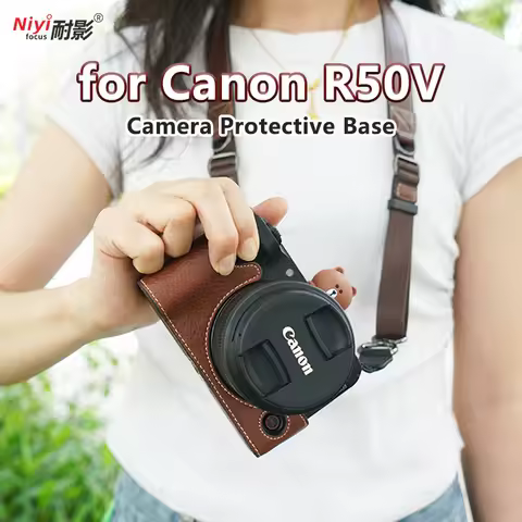 Camera Protective Case for Canon R50V Camera Base Cover Half Case for Canon EOS R50V Anti-scratch Wa