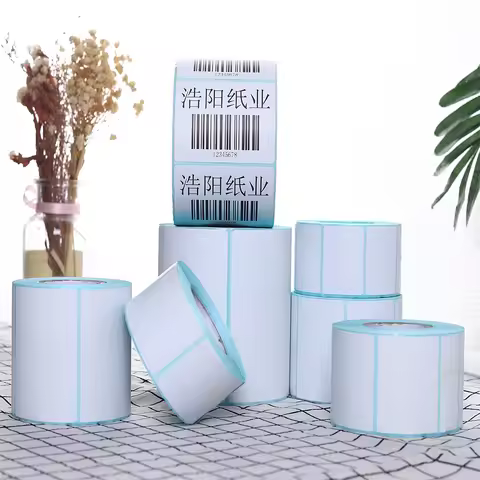 Waterproof Width 100mm Blank White Direct Print Thermal Paper Sticker for Bar code Label Price Tag i
