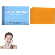 Bacne Out Bar, Soap with Turmeric Vitamin C & Alphaarbutin, Natural Exfoliating Cleanser for Back, F