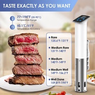 Wancle Sous Vide Machines, 1100 Watts Sous-Vide Cooker Immersion Circulator, IPX7 Waterproof, Quiet,
