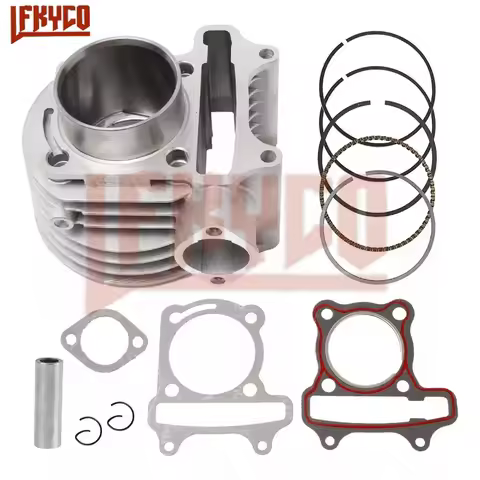 Motorcycle 52.4mm Engine Parts Cylinder Kit 124CC Motor for Italika Cs125 Ds125 Xs125 D125 Vgo125 Vi
